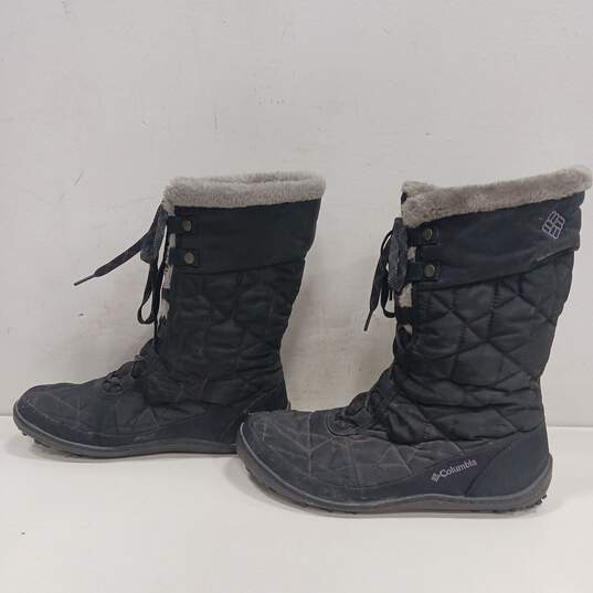Columbia Mid II Omni Women's Black Snow Boots Size 10.5 image number 2