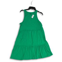 Gap Womens Green Round Neck Sleeveless Knee Length A-Line Dress Size Medium