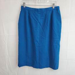 Pendleton Blue Wool Skirt Women's Size 12