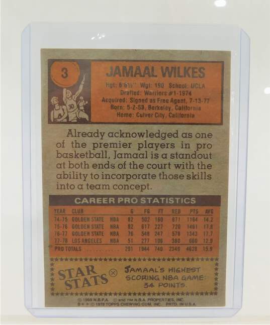 1978-79 HOF Jamaal Wilkes Topps #3 Los Angeles Lakers image number 2