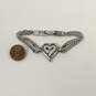 Designer Brighton Love Struck Silver-Tone Crystal Heart Chain Bracelet image number 1