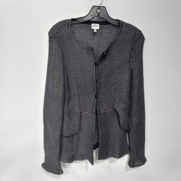 Armani Collezioni Women's Black & White Polka Dot Jacket Size 8
