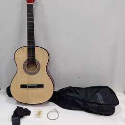 BC Acoustic Guitar with Strings and Pitch Pipe