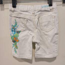 Baby White Flat Front Light Wash Pockets Bermuda Shorts Size 24 Months alternative image
