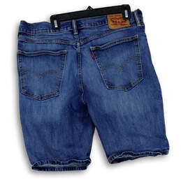 Mens 541 Blue Denim Medium Wash Pockets Stretch Taper Jean Shorts Size 36 alternative image