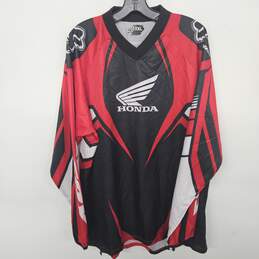 Fox Honda Red Long Sleeve Motocross Shirt