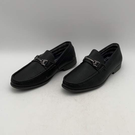 Andrew Fezza Mens Black Horsebit Moc Toe Slip-On Loafers Size 8.5 image number 1