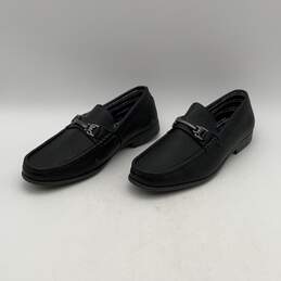 Andrew Fezza Mens Black Horsebit Moc Toe Slip-On Loafers Size 8.5