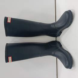 Hunter Navy Blue Rain Boots Size 7 alternative image