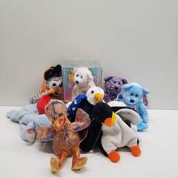 Bundle of 10 Assorted TY Beanie Baby Plush Toys alternative image
