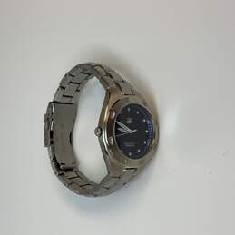 Designer Fossil AM-3288 Blue Analog Dial Stainless Steel Quartz Wristwatch alternative image