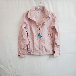Columbia Light Pink Nylon Hooded Full Zip Jacket WM Size S NWT