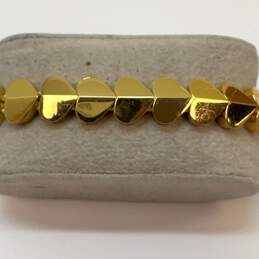 NWT Designer Kate Spade Gold-Tone Heart Expandable Beaded Bracelet