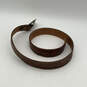 Mens 19518 Brown Leather Adjustable Buckle Western Waist Belt Size 38 image number 2