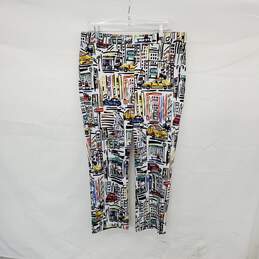 Joseph Ribkoff Multicolor Car Patterned Pull On Pant WM Size 14