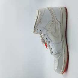 Air Jordan 1 Mid Prem Sneakers Men's Sz 11 White/Infrared alternative image