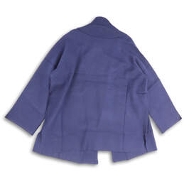 NWT Womens Blue Long Sleeve Side Slit Open Front Cardigan Sweater Size 3X alternative image