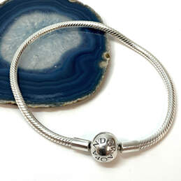Designer Pandora S925 ALE Sterling Silver Ball Clasp Snake Chain Bracelet