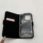 Womens Beige Black Leather Spencer iPhone 12 Mini Magnetic Wrap Folio Case image number 3
