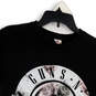 Womens Black Round Neck Short Sleeve Graphic Pullover T-Shirt Size S image number 3