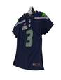 Boys Blue Seattle Seahawk Russell Wilson Short Sleeve NFL Football Jersey Size Small image number 2