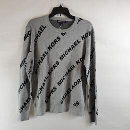 Michael Kors Men Grey Sweater L NWT