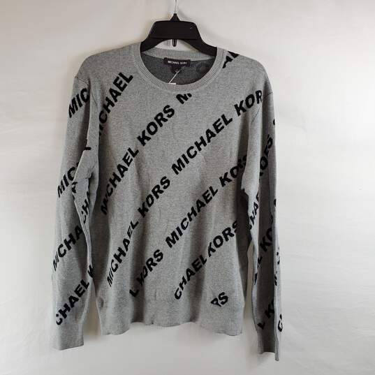 Michael Kors Men Grey Sweater L NWT image number 1