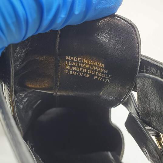 Michael Kors Blaze Open Toe Black Peep Toe Heeled Boots Women's Size 7.5M image number 6
