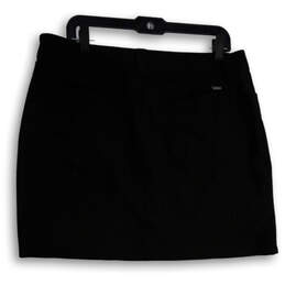 Womens Black Flat Front Activewear Hiking Skort Skirt Size 14 alternative image