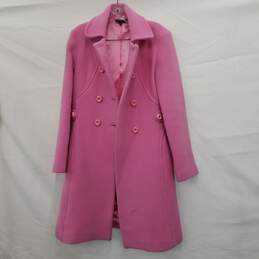 Tara Jarmon Pink Wool Blend Coat Size 38