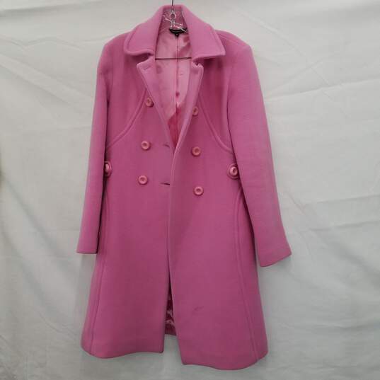 Tara Jarmon Pink Wool Blend Coat Size 38 image number 1