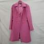 Tara Jarmon Pink Wool Blend Coat Size 38 image number 1