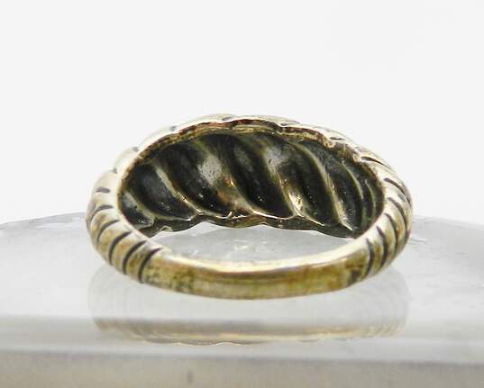 Carolyn Pollack Relios 925 Modernist Ridged Dome Tapered Band Ring 5.7g image number 3