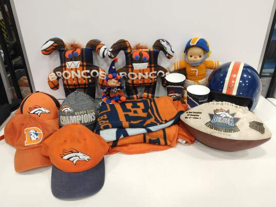 Lot of Assorted Football Bronco's Merchandise image number 1