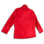 Mens Red Long Sleeve Mock Neck Front Pocket Full-Zip Jacket Size Small image number 2