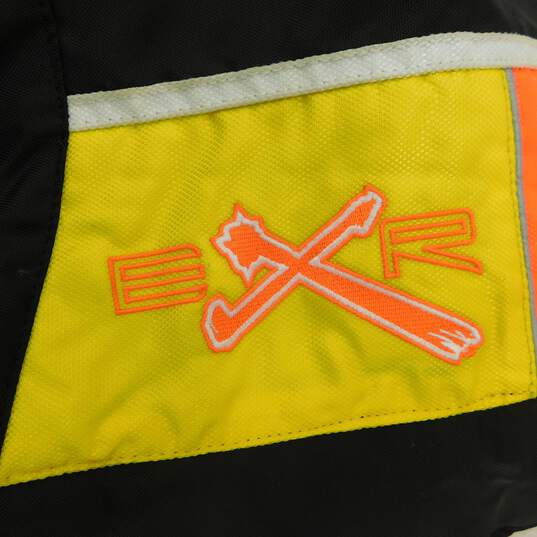 VTG Choko EXR Orange Yellow Snowmobile Racing Snow Bibs Men's Size M image number 5
