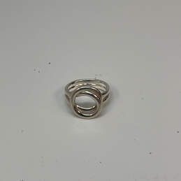 Designer Silpada 925 Sterling Silver Karma Swirl Double Layered Band Ring alternative image