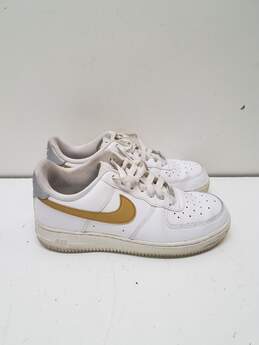 Nike Air Force 1 Low 07 White, Metallic Gold Sneakers DD8959-106 Size 8.5