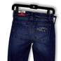 NWT Womens Blue Denim Pockets Distressed High Rise Skinny Jeans Size 00 image number 4