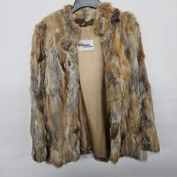 Wilsons Suede and Leather Fox Fur Coat