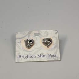 Designer Brighton Silver-Tone Fashionable Heart Shape Stud Earrings alternative image