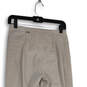 Womens Tan Elastic Waist Zipper Pockets Skinny Leg Ankle Leggings Size S/P image number 4