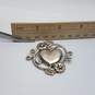 Jezlaine Sterling Silver Encircled Hearts w/Flowers, Leaves, Vines 14.0g image number 6