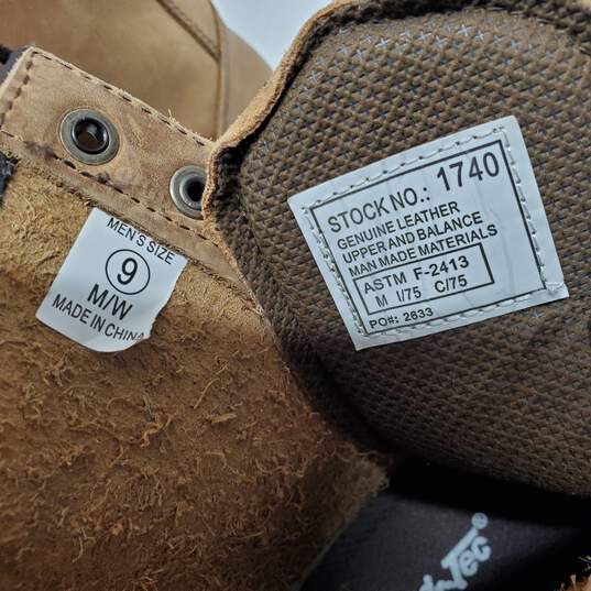 Ad Tec Tan Leather Steel Toe Work Boots image number 4