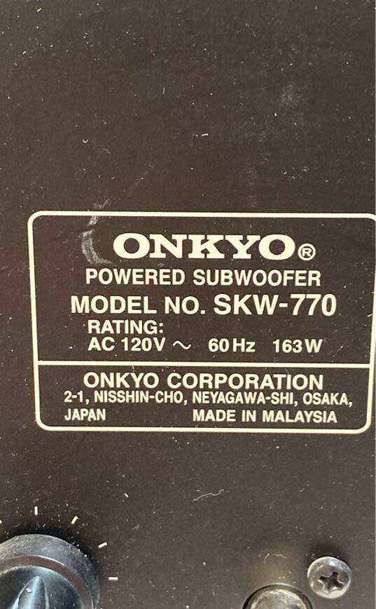 Onkyo Model SKW-770 Subwoofer image number 7