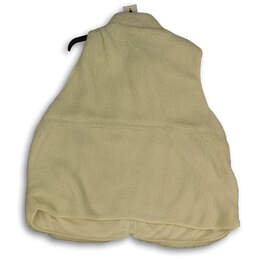 Womens White Fleece Sleeveless Mock Neck Slash Pocket Full-Zip Vest Size 3X alternative image