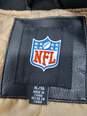 NFL New Orleans Saints Themed Leather Bomber Style Jacket Size XL - NWT image number 3