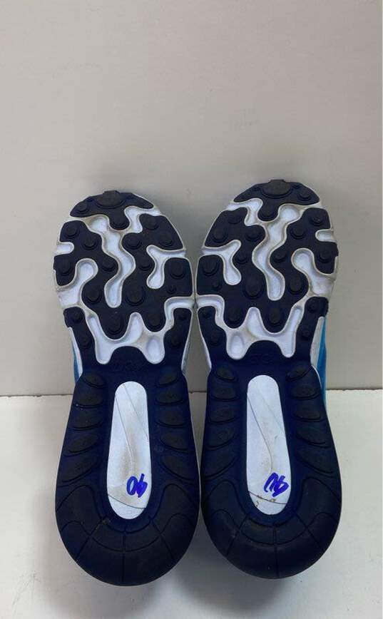Nike Men's 270 React Blue Sneakers Sz. 9.5 image number 5