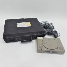 PlayStation 1 PS1 BlockBuster Rental Case w/Padding and Console