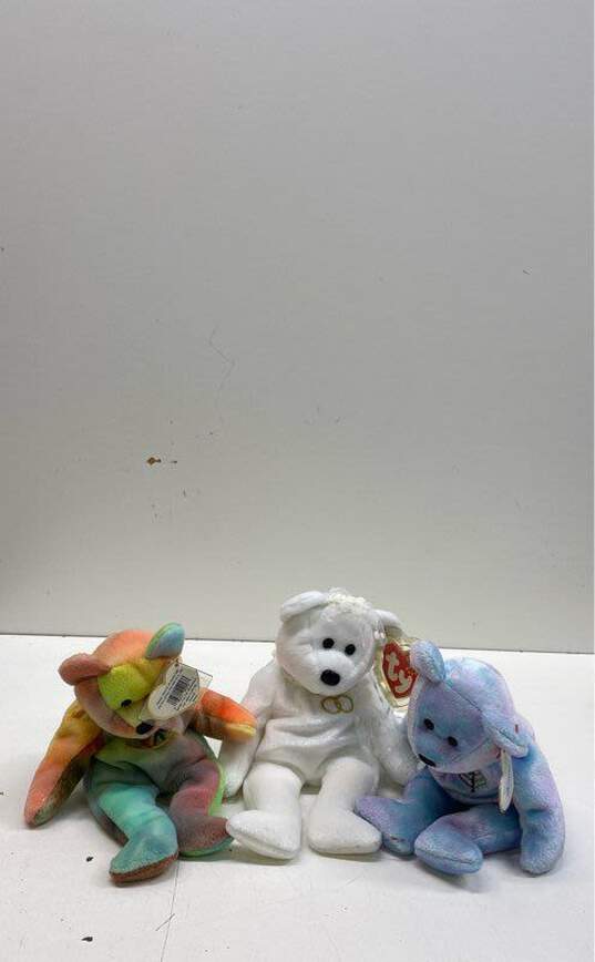 Assorted Ty Beanie Babies Bear Bundle Lot Of 7 image number 3